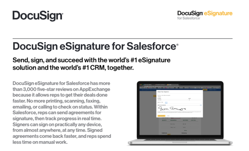 DocuSign eSignature for Salesforce