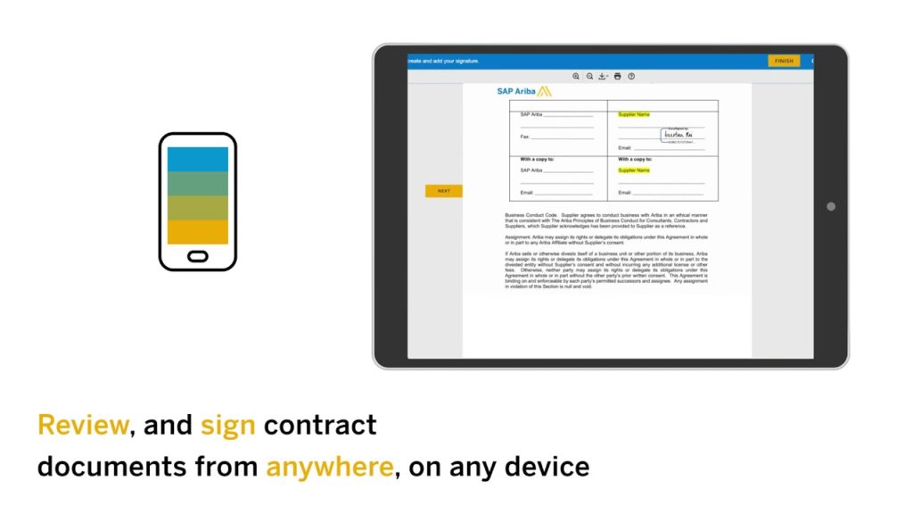 SAP Signature Management by DocuSign for SAP Ariba Contracts