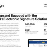 Send, Sign and Succeed with the World’s #1 Electronic Signature Solution