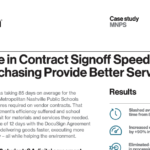 7x Increase in Contract Signoff Speed Helps MNPS Purchasing Provide Better Service