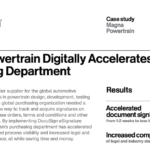 Magna Powertrain Digitally Accelerates their Purchasing Department