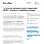 7x Increase in Contract Signoff Speed Helps MNPS Purchasing Provide Better Service